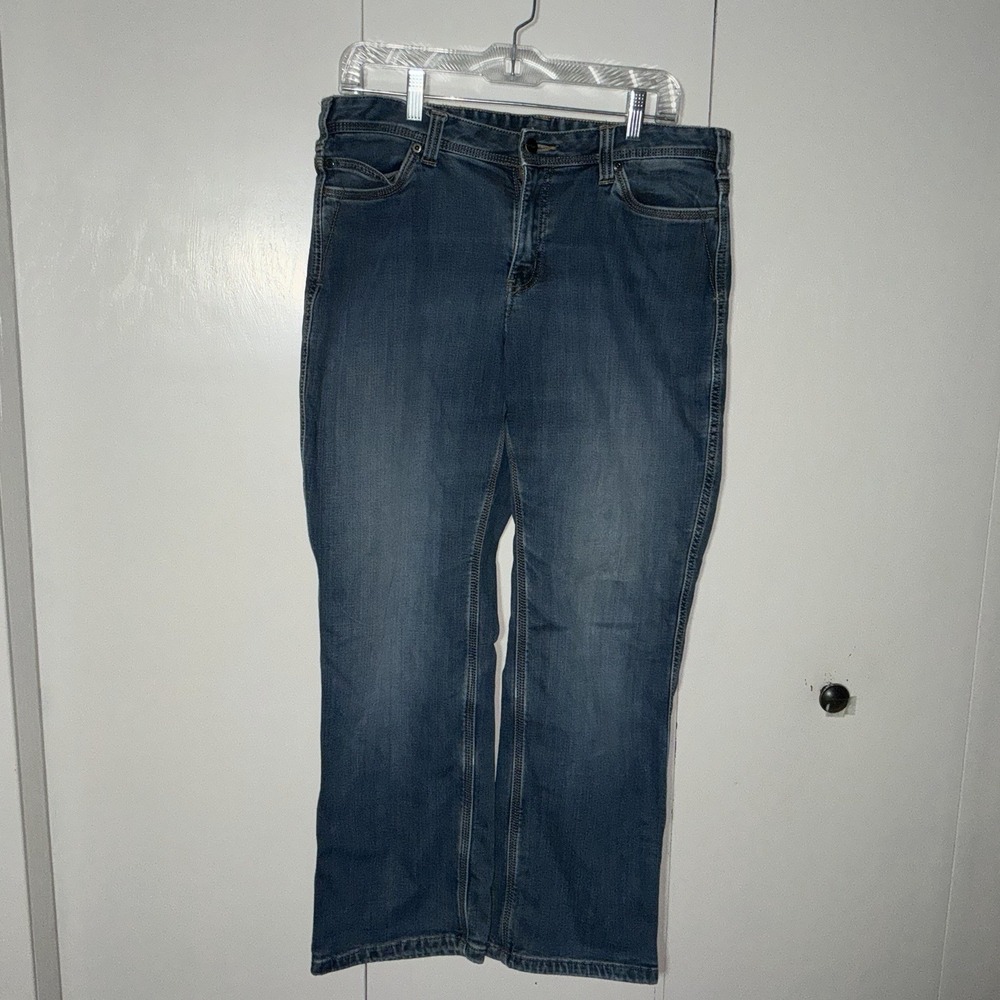 Carhartt Flannel Lined Ladies 12 Short Jeans 34x8x28